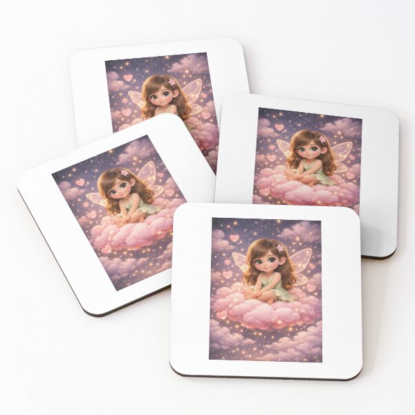 Item preview, Hada tierna en nube rosada – Arte 3D estilo Pixar designed and sold by yuliettestore.