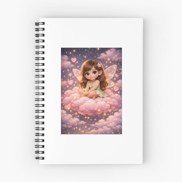 Item preview, Hada tierna en nube rosada – Arte 3D estilo Pixar designed and sold by yuliettestore.
