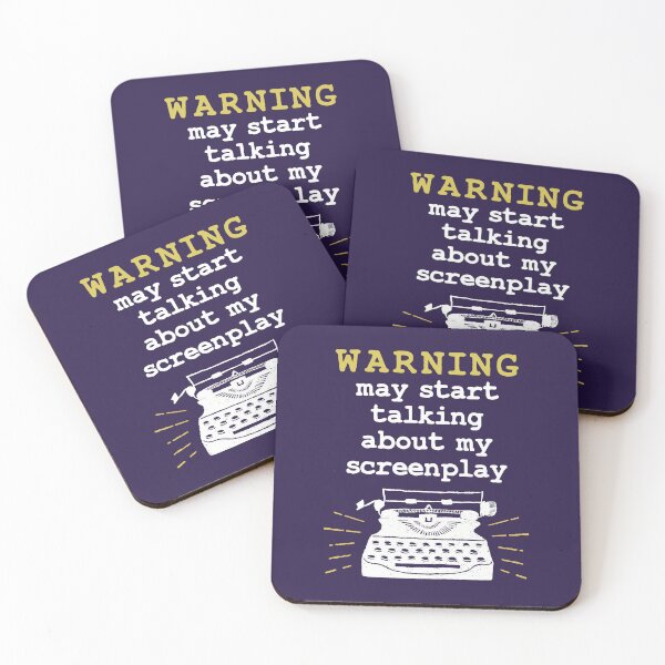 Item preview, Warning May Start Talking About My Screenplay Funny Screenwriter designed and sold by jaygo.