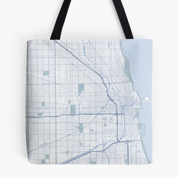 Item preview, Chicago Minimalist Map United States designed and sold by BoringClothes .