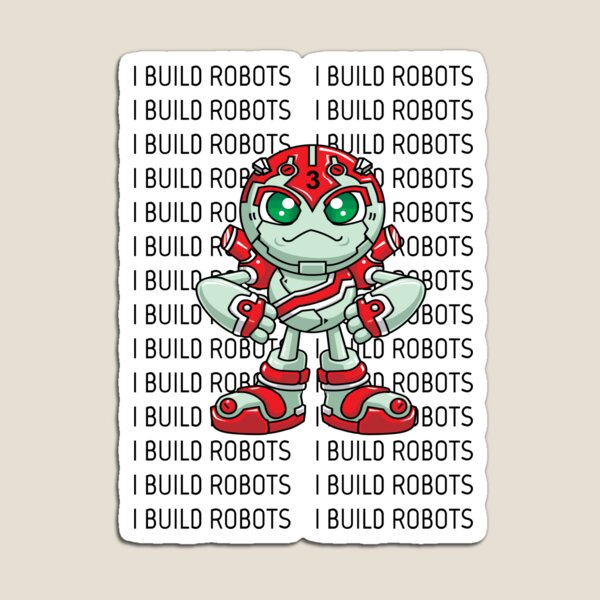 Aperçu de l'œuvre Je construis des robots Robotique Ingénieur en robotique Trois créée et vendue par ProjectX23.