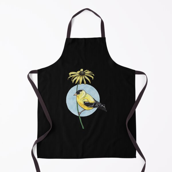Item preview, American Goldfinch Black Eyed Susan Watercolor Bird Art designed and sold by DrawnToNatusa.