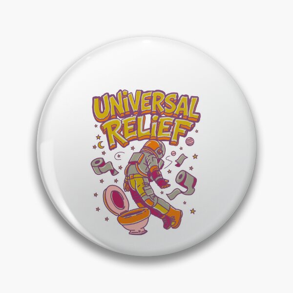Item preview, Universal Relief Astronaut Bathroom Humor designed and sold by ExclusiveThink.