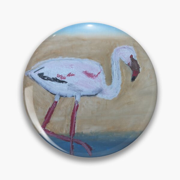 Item preview, Lesser Flamingo designed and sold by woodland-towers.
