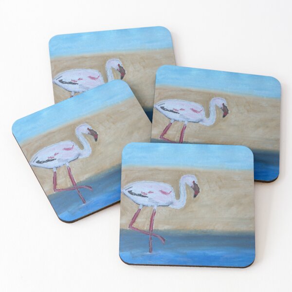 Item preview, Lesser Flamingo designed and sold by woodland-towers.