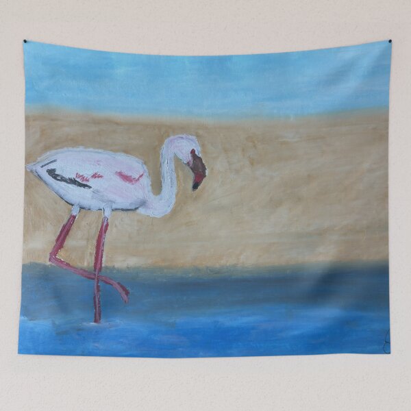 Item preview, Lesser Flamingo designed and sold by woodland-towers.