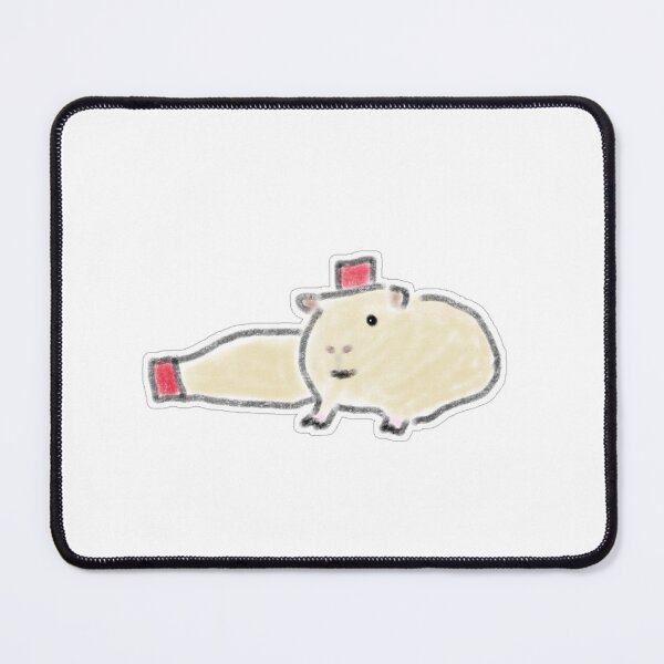 Item preview, Cute Capybara Sploot with Tiny Red Hat designed and sold by raun.draw.