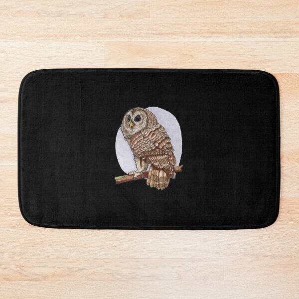 Item preview, Barred Owl On A Branch Realistic Watercolor Bird Design designed and sold by DrawnToNatusa.