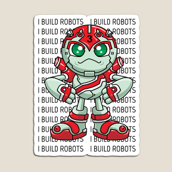Aperçu de l'œuvre Je construis des robots Robotique Ingénieur en robotique Trois créée et vendue par ProjectX23.