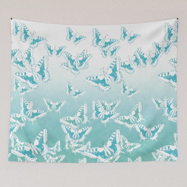 Item preview, blue butterflies in the sky designed and sold by cglightNingART.
