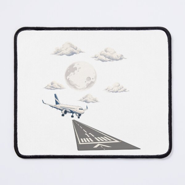 Item preview, Moonlit Flight – Airplane, Runway & Night Sky Aviation Design designed and sold by Luna Haven.