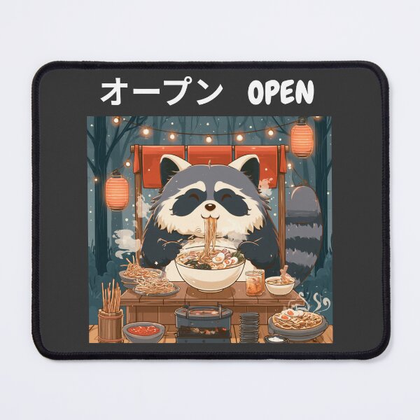 Item preview, Cute Izakaya Tanuki Japanese Ramen Stall designed and sold by Artmugic.