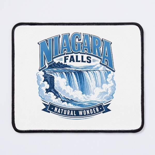Item preview, Niagara Falls Wonder – Minimalist Typography Art – Canadian Landscape Design designed and sold by bobscraze.