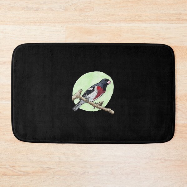 Item preview, Rose Breasted Grosbeak Aesthetic Watercolor Wildlife Art designed and sold by DrawnToNatusa.