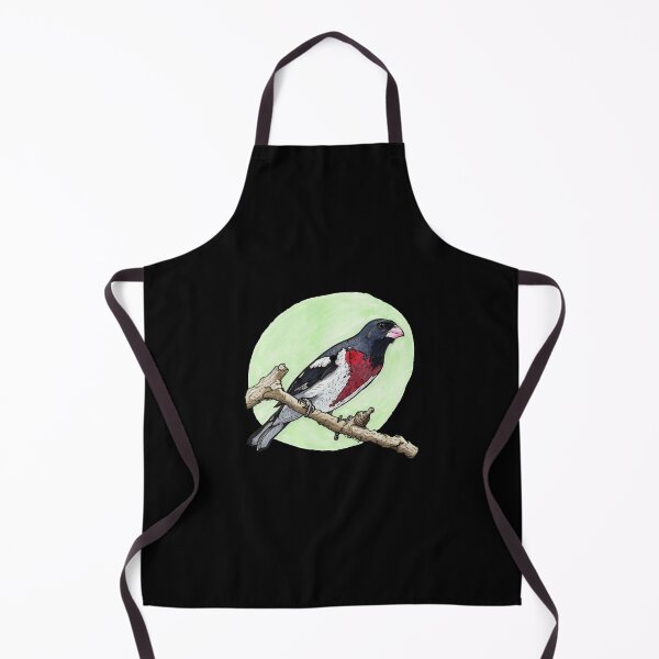 Item preview, Rose Breasted Grosbeak Aesthetic Watercolor Wildlife Art designed and sold by DrawnToNatusa.