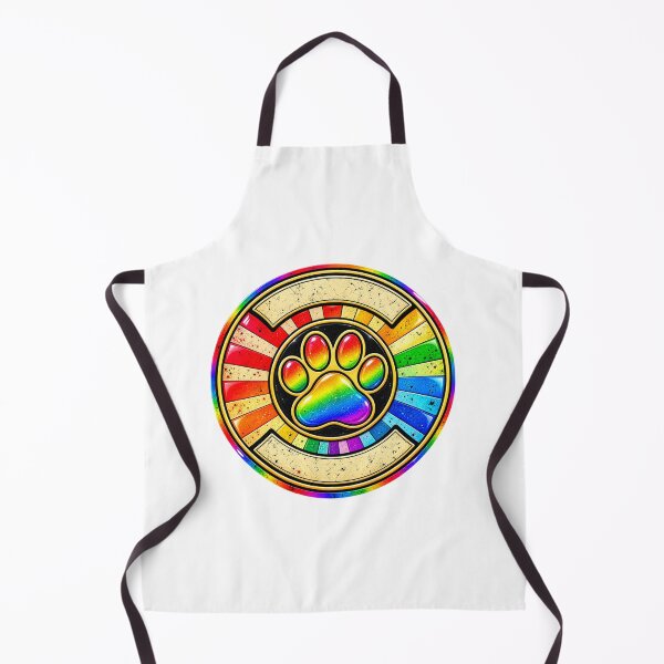 Item preview, Glossy Rainbow Paw Emblem Badge T-shirt designed and sold by cozydrops.