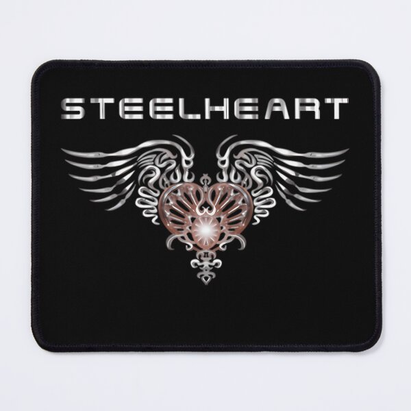 Item preview, Chrome Metallic Heart With Wings And Central Glowing Light designed and sold by UnitedColours.