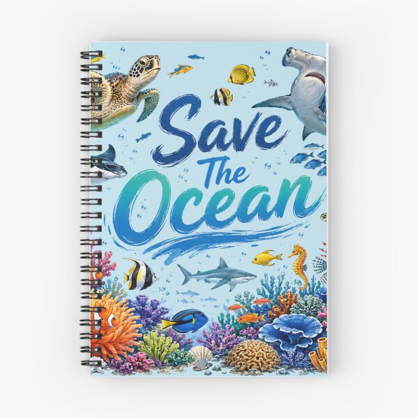 Item preview, Save The Ocean Colorful Marine Life Poster  designed and sold by Skyrocketz.
