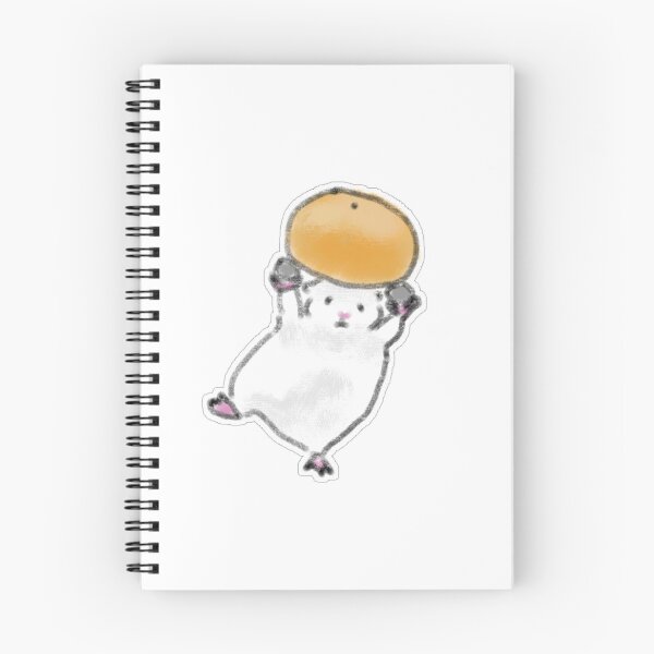 Item preview, Cute White Hamster Holding Orange Tangerine designed and sold by raun.draw.