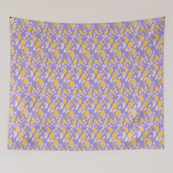 Item preview, Whimsical Lemon Grove Seamless Pattern designed and sold by virabloom.