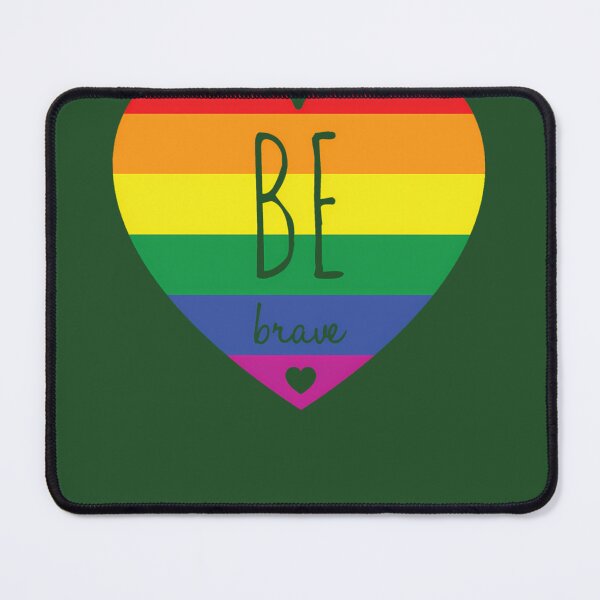 Item preview, Be Brave - Pride Flag Heart 97 designed and sold by Eptxzookeepers.