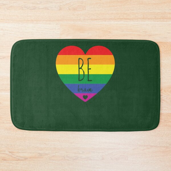 Item preview, Be Brave - Pride Flag Heart 97 designed and sold by Eptxzookeepers.