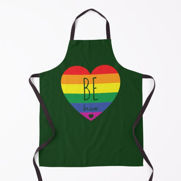 Item preview, Be Brave - Pride Flag Heart 97 designed and sold by Eptxzookeepers.