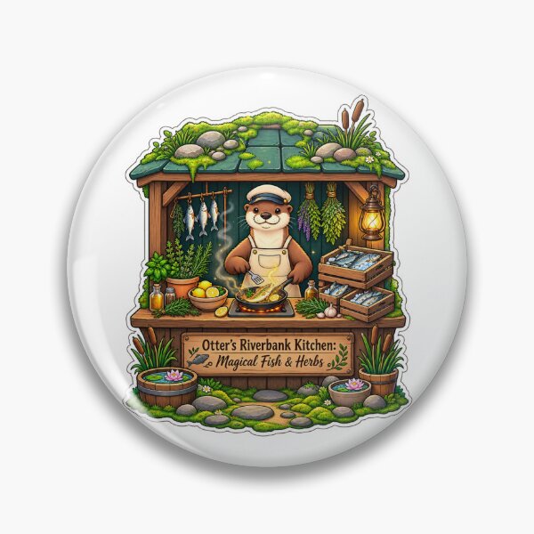 Item preview, Otter’s Riverbank Kitchen | Magical Fish & Herbs designed and sold by MrDev.
