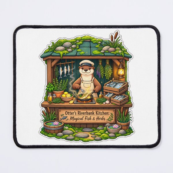 Item preview, Otter’s Riverbank Kitchen | Magical Fish & Herbs designed and sold by MrDev.