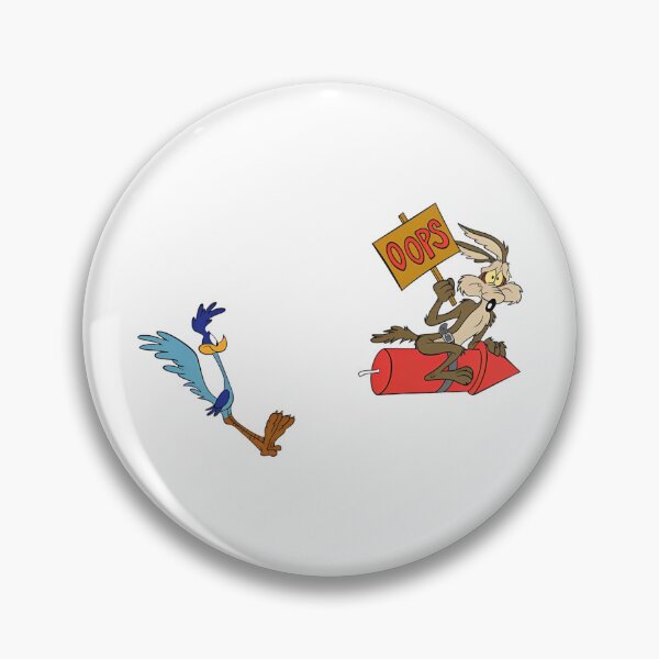 Item preview, Looney Tunes Wile E Coyote Riding Rocket chasing Road Runner designed and sold by sauruscreated.