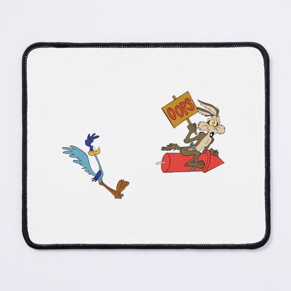 Item preview, Looney Tunes Wile E Coyote Riding Rocket chasing Road Runner designed and sold by sauruscreated.