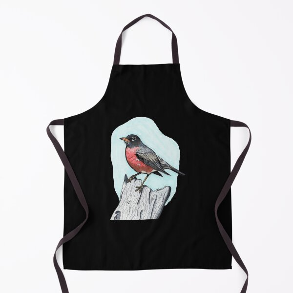 Item preview, American Robin Perched On Beach Wood Classic Bird Graphic designed and sold by DrawnToNatusa.