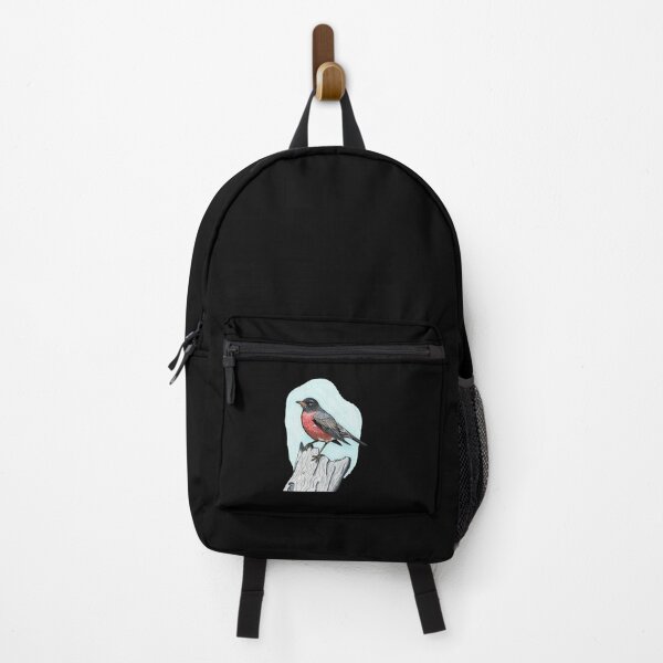 Item preview, American Robin Perched On Beach Wood Classic Bird Graphic designed and sold by DrawnToNatusa.