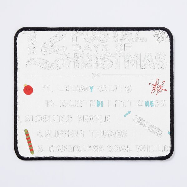 Item preview, 12 Postal Days of Christmas Mailman Holiday List designed and sold by lht6474.