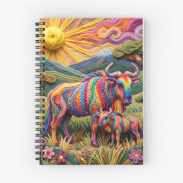 Item preview, Yarn Wildebeest and Yarn Calf Grazing designed and sold by Tridentulus.