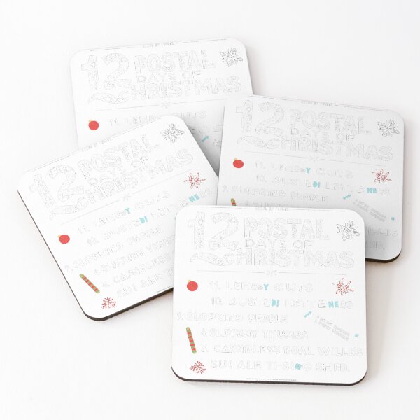 Item preview, 12 Postal Days of Christmas Mailman Holiday List designed and sold by lht6474.