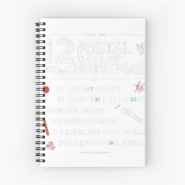 Item preview, 12 Postal Days of Christmas Mailman Holiday List designed and sold by lht6474.