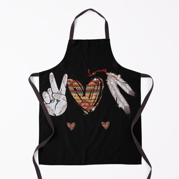 Item preview, Peace Love Native American Hippie Heart Native designed and sold by OMO MOMO.