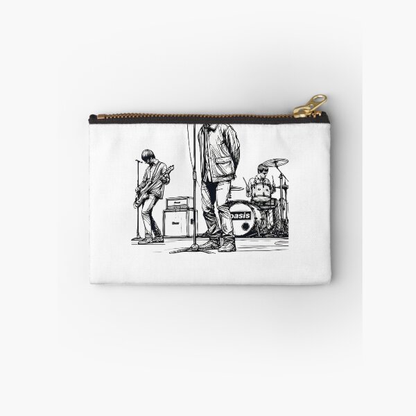 Item preview, Minimalist Line Art Of Oasis Performing  Retro Britpop Band designed and sold by RetroVibeArty.