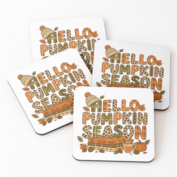Item preview, Hello Pumpkin Season Leopard Plaid Autumn Typography Design designed and sold by larbimalki.