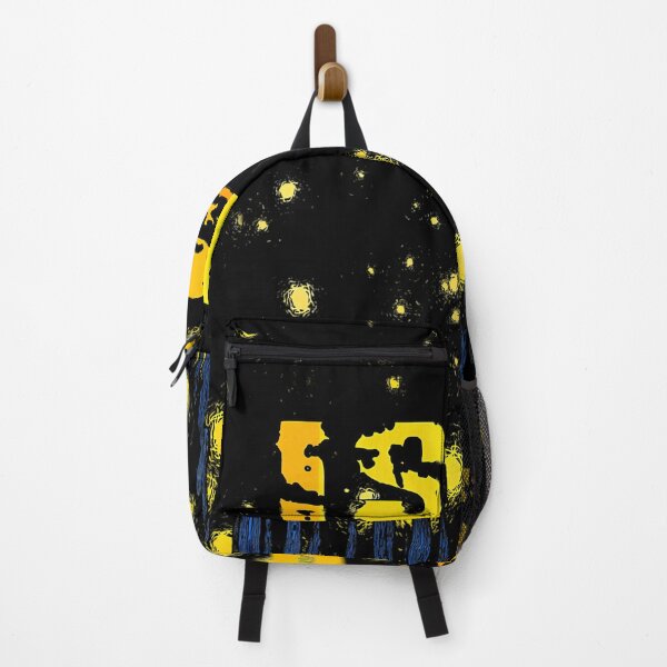 Item preview, Yellow Starry Night Pattern Above Tall Blue Pillars designed and sold by nitroexcalibur.