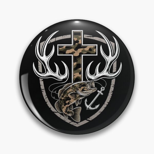 Item preview, Youth Camo Faith Hunting Fishing Cross Hook Christian Jesus funny  designed and sold by kotastiart.