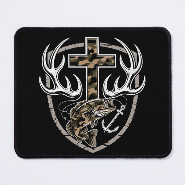 Item preview, Youth Camo Faith Hunting Fishing Cross Hook Christian Jesus funny designed and sold by kotastiart.
