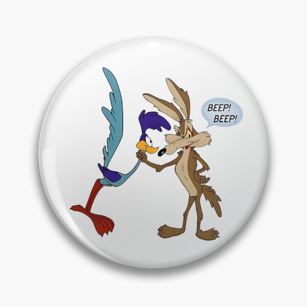 Item preview, Looney Tunes Wile E Coyote Saying Beep Beep To Road Runner designed and sold by sauruscreated.