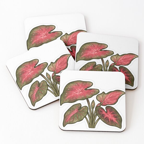 Item preview, Red Caladium Leaf Cluster designed and sold by fawnette!.