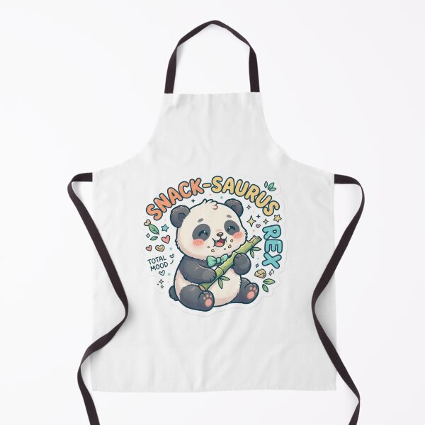 Item preview, Cute Kawaii Snacksaurus Rex Panda Sticker | Anime Style Total Mood Chibi Bear Art | Cute Food Pun Sticker designed and sold by Chipkooo.