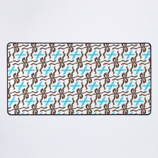 Item preview, Brown Ribbon & Blue Flower designed and sold by Haruwa.