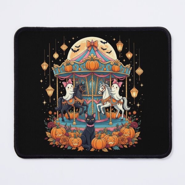 Item preview, Cute Halloween Ghost Carousel Spooky Trick-Or-Treat Girls designed and sold by CF_VintageDesign.