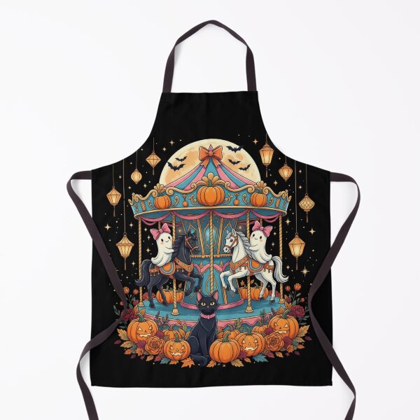 Item preview, Cute Halloween Ghost Carousel Spooky Trick-Or-Treat Girls designed and sold by CF_VintageDesign.
