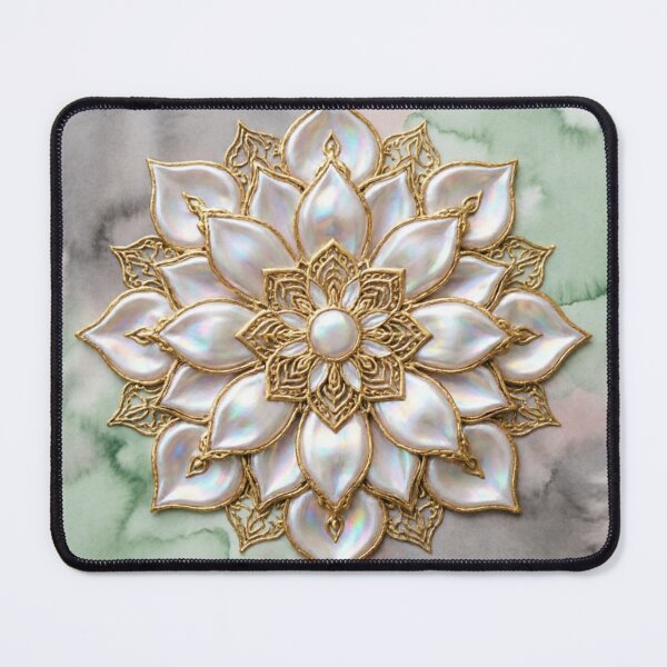 Item preview, Soft Geometric Lotus Flower Mandala designed and sold by IntelliMindDesigns.